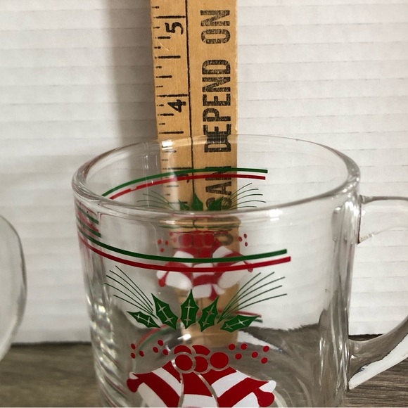 Vtg Festive Holiday Glass Mugs - Picture 12 of 14